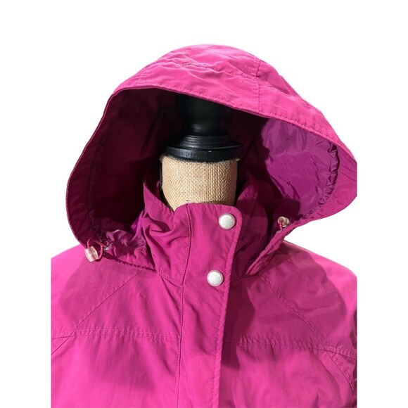 L.L.Bean Jacket Womens Size M Purple Hooded Lightweight Full Zip Outdoor - Picture 2 of 14